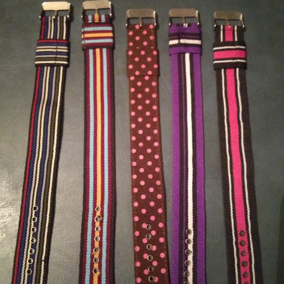 Multicolored Wrist and Watch Bands ( 5 pack set) - Picture 3 of 5